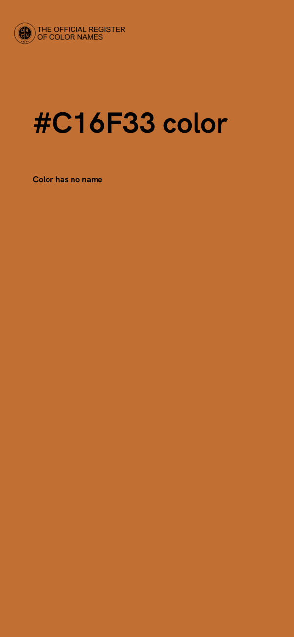 #C16F33 color image