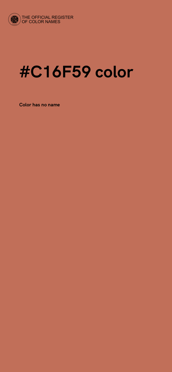 #C16F59 color image