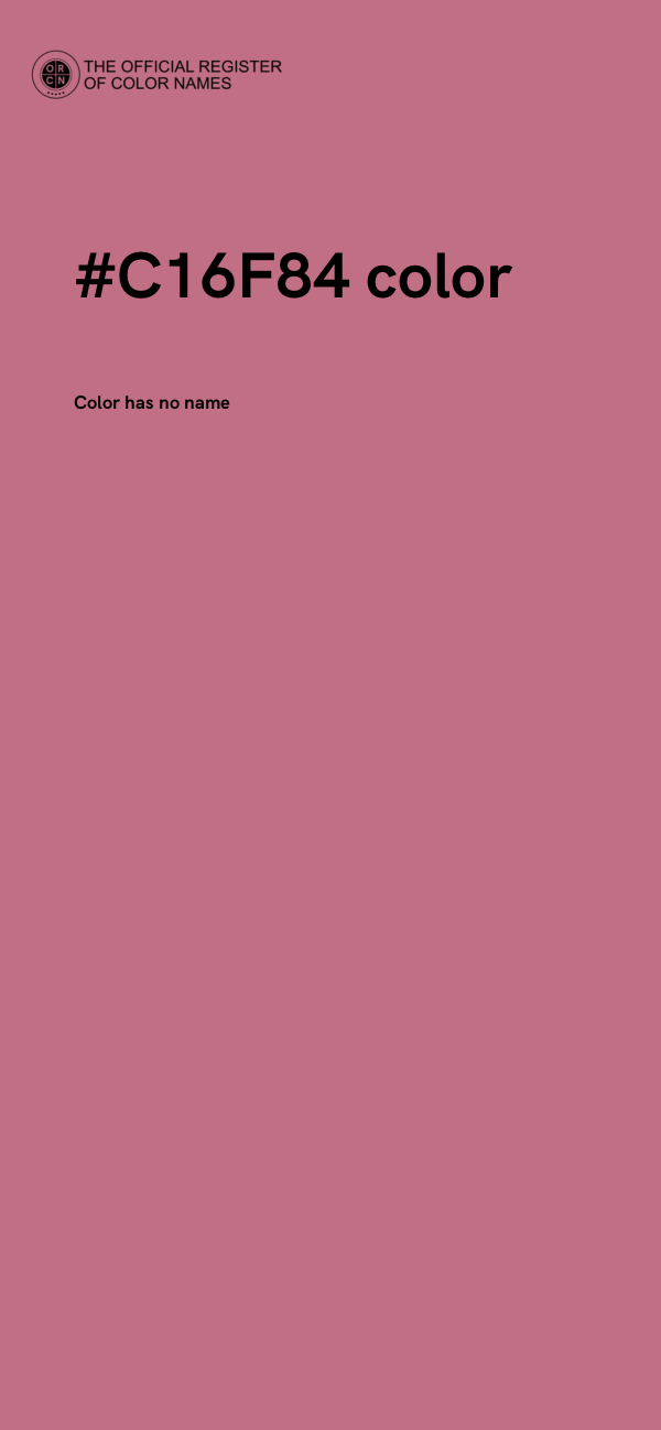 #C16F84 color image