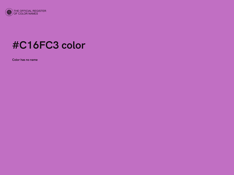 #C16FC3 color image