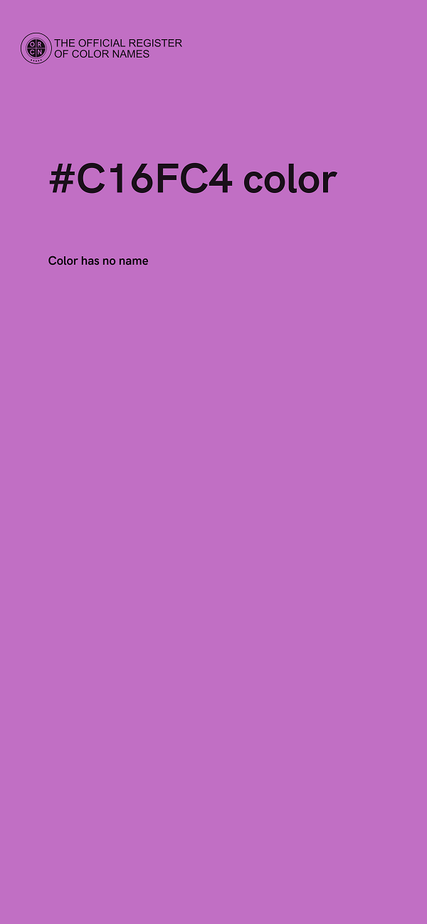 #C16FC4 color image