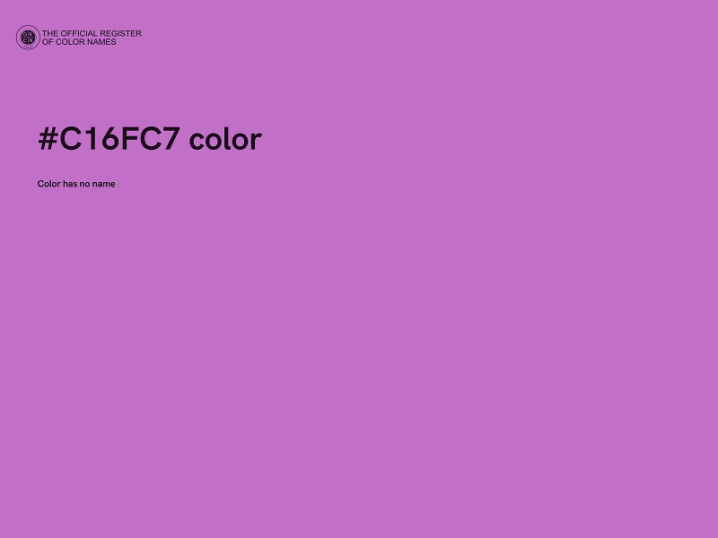 #C16FC7 color image