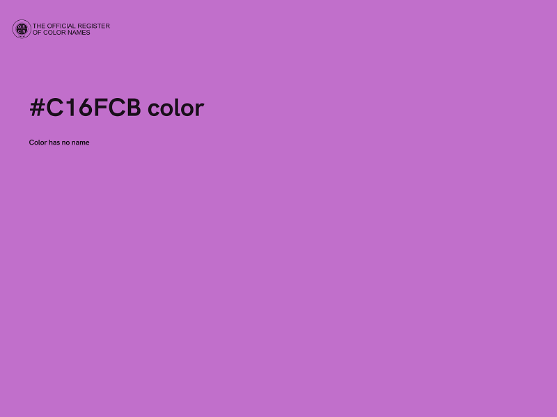 #C16FCB color image