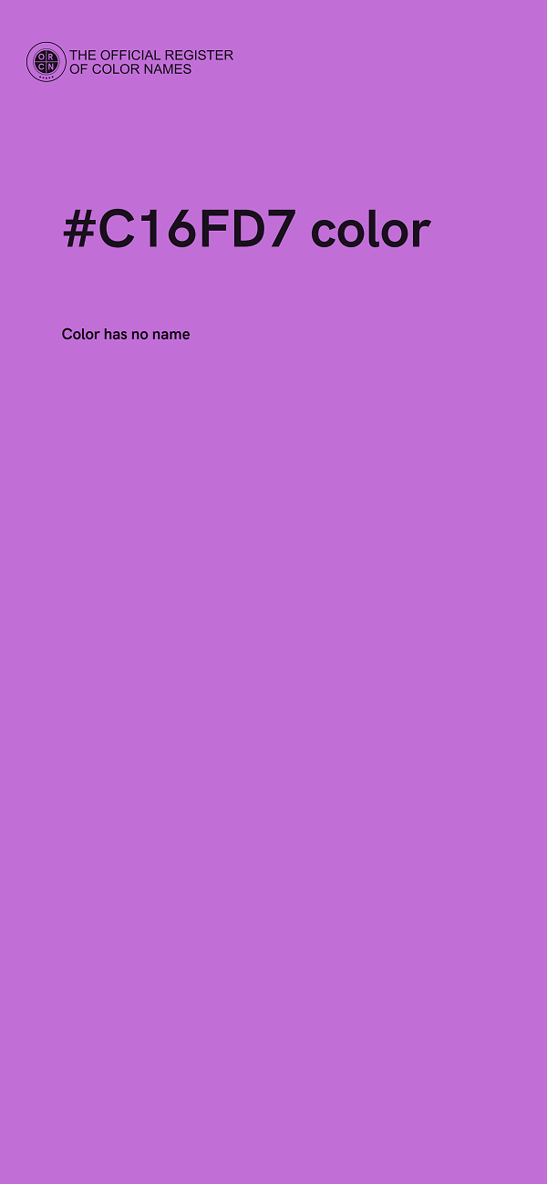 #C16FD7 color image