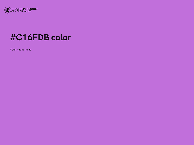 #C16FDB color image