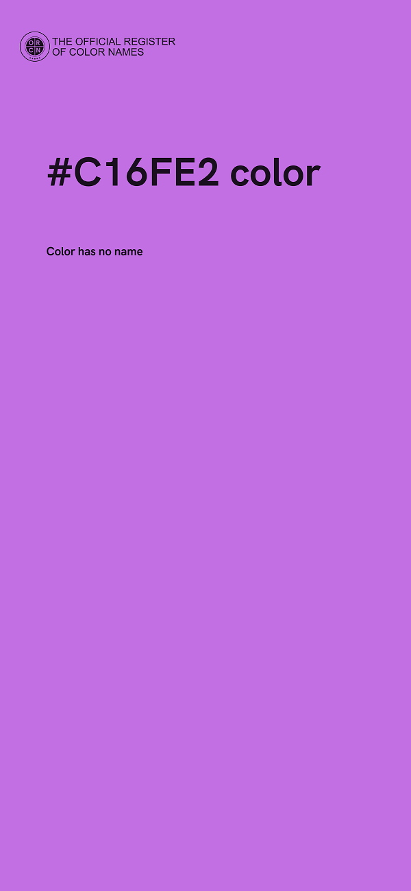 #C16FE2 color image