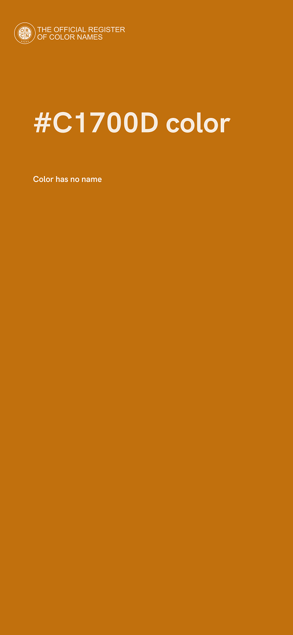#C1700D color image