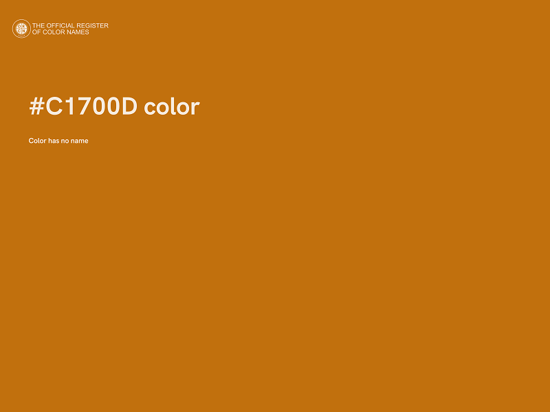#C1700D color image