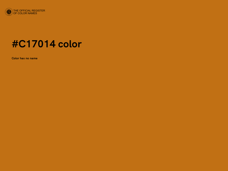 #C17014 color image