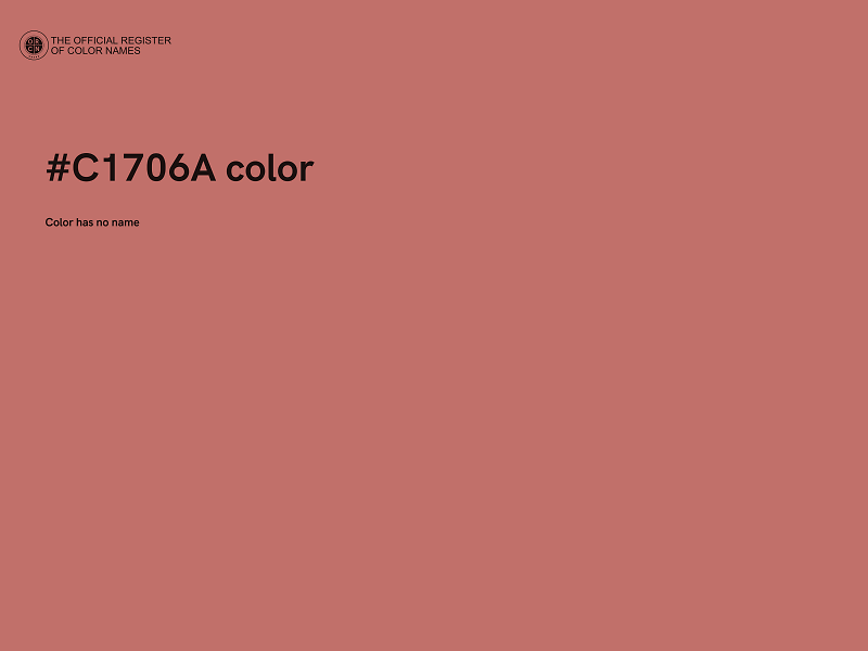 #C1706A color image