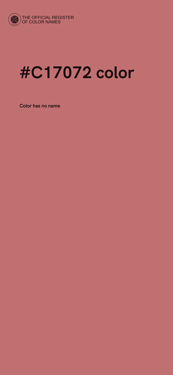 #C17072 color image