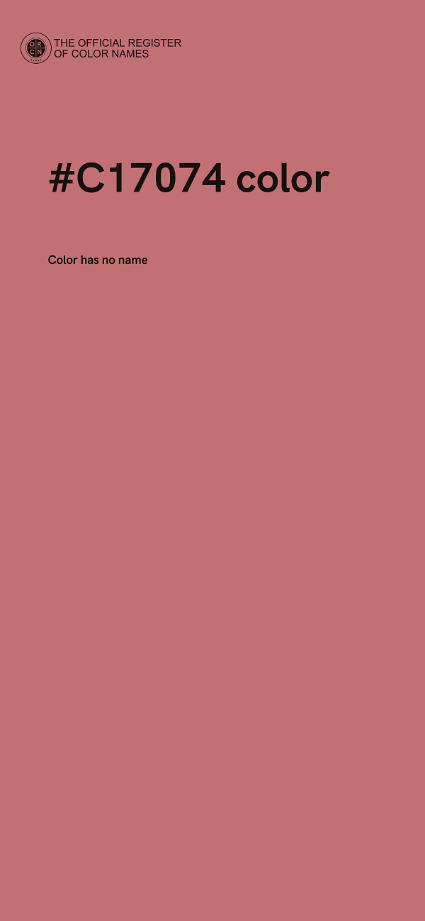 #C17074 color image