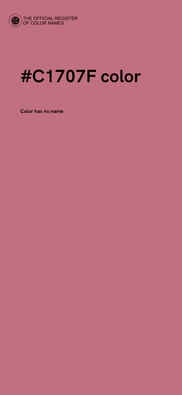 #C1707F color image