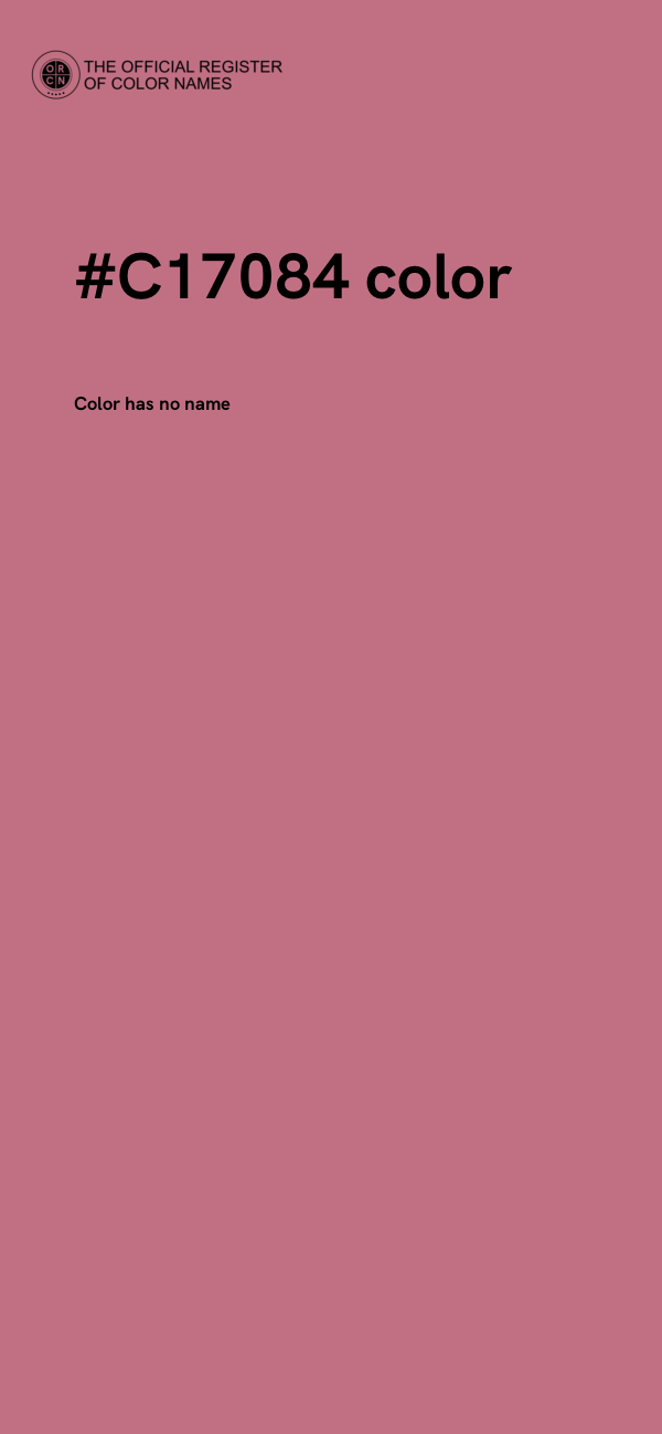 #C17084 color image