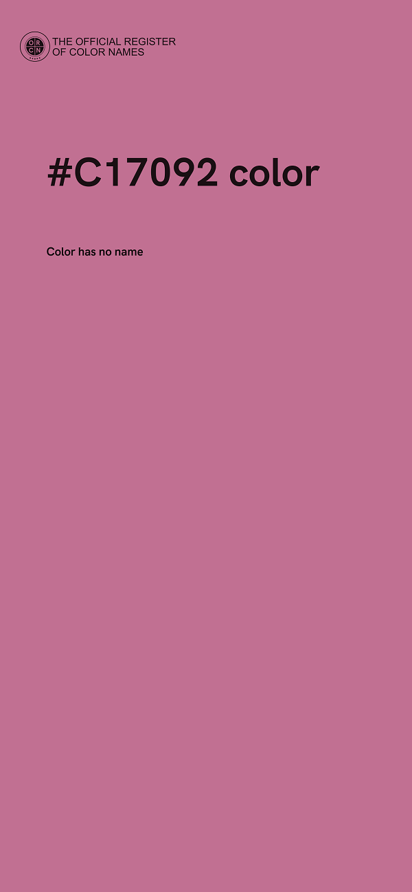 #C17092 color image