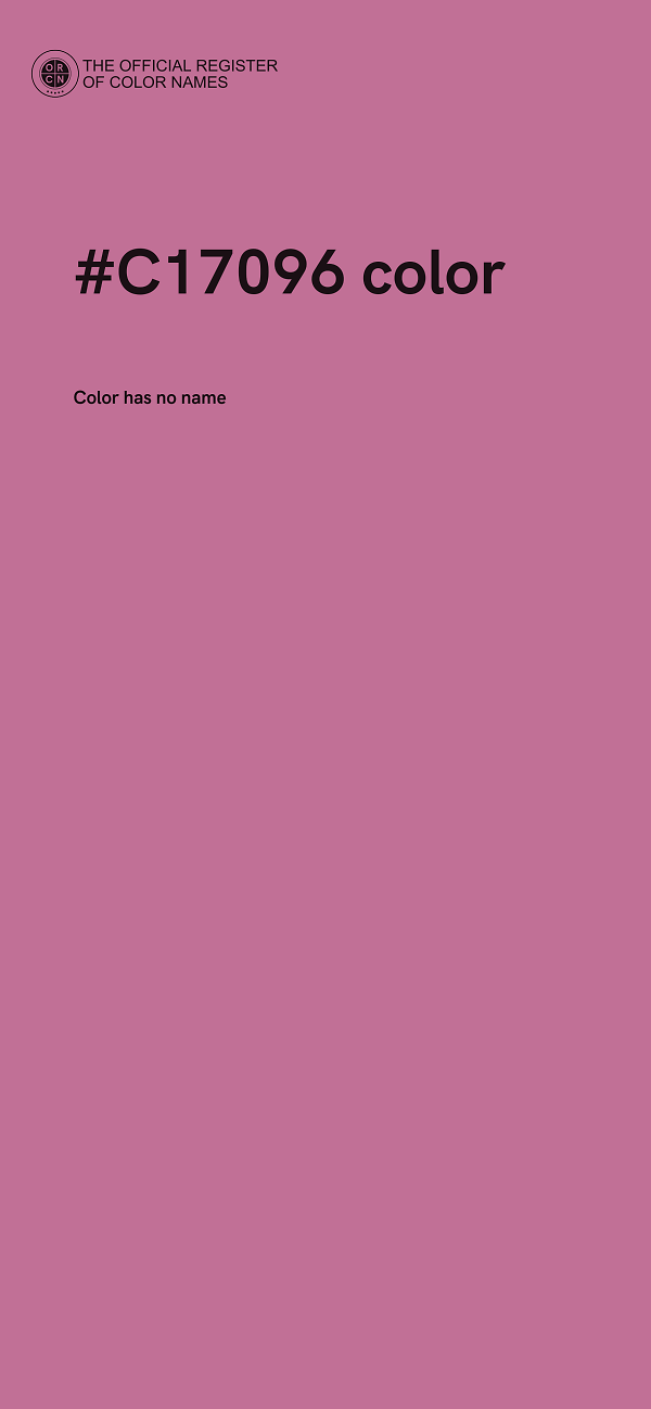 #C17096 color image