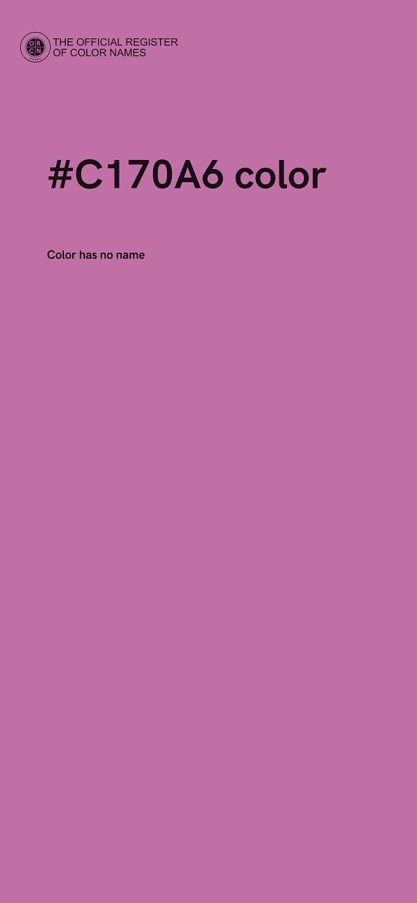 #C170A6 color image