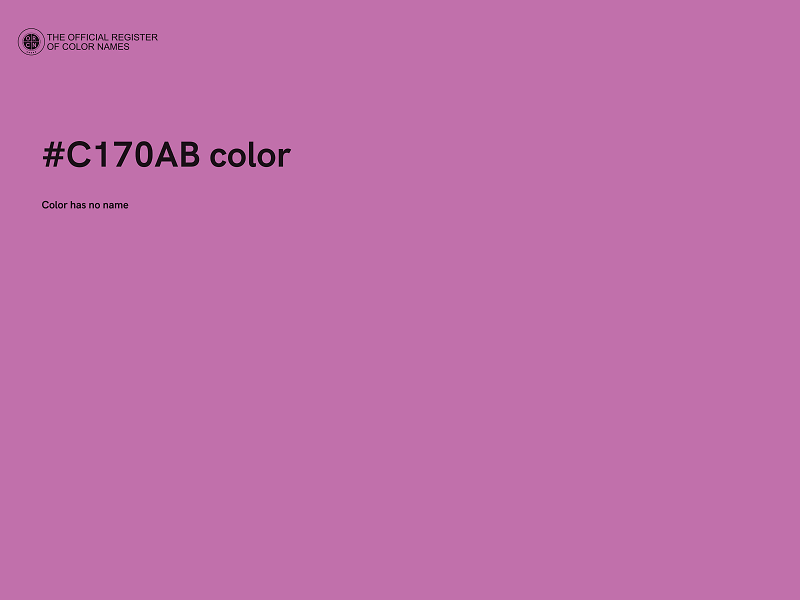 #C170AB color image