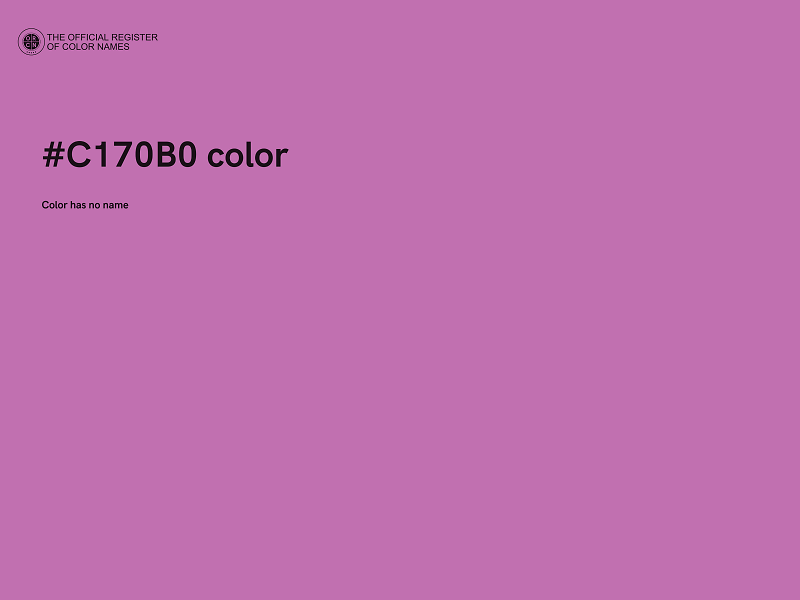 #C170B0 color image