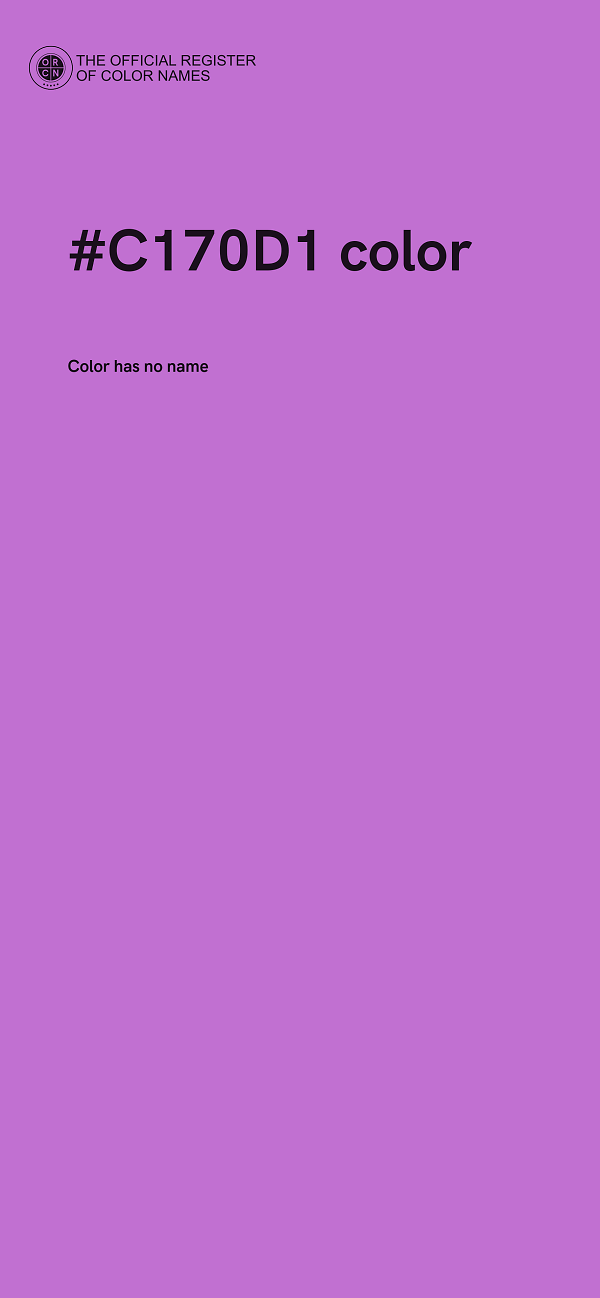 #C170D1 color image