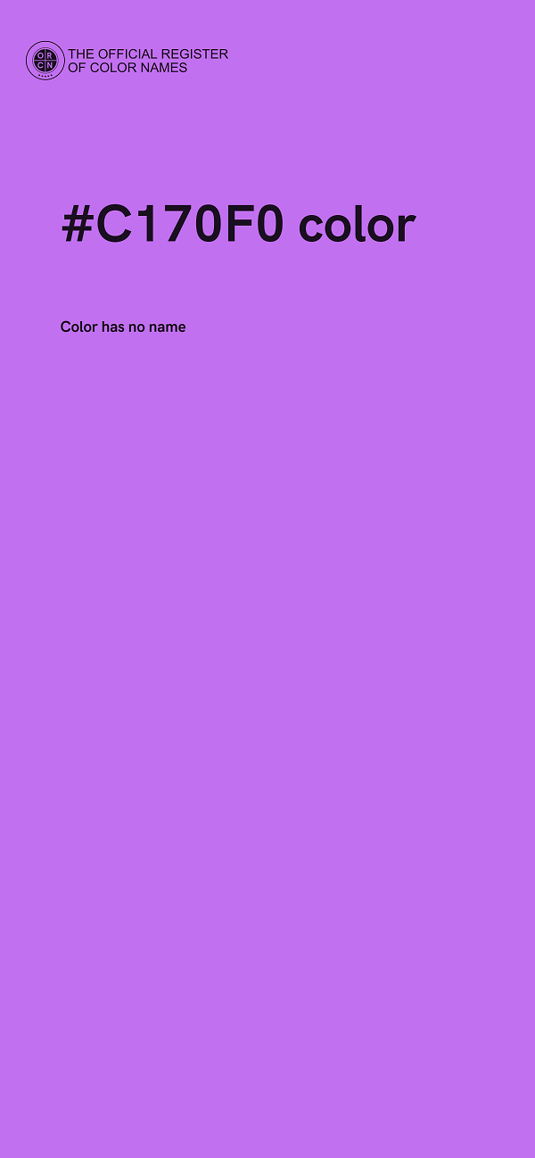 #C170F0 color image