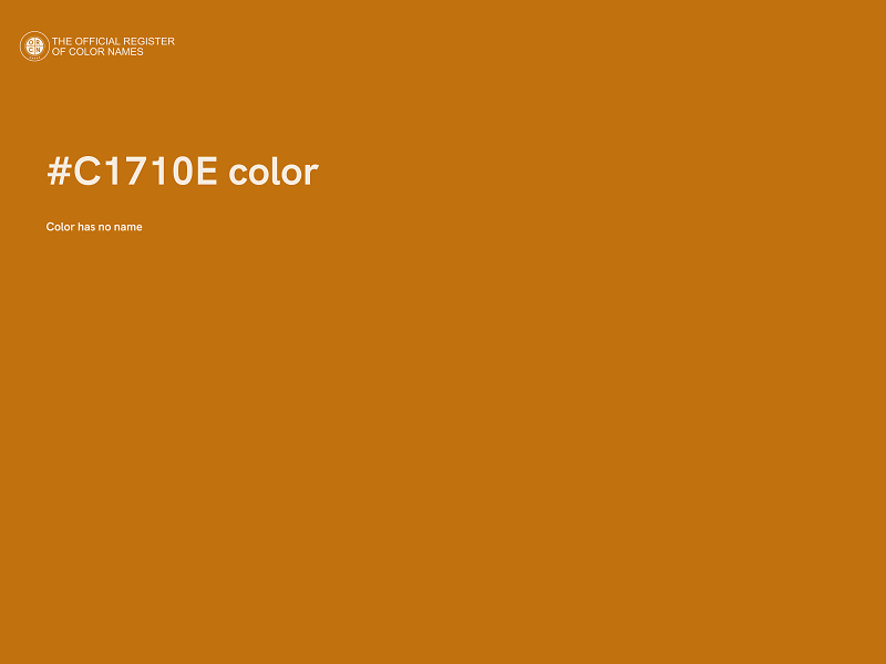 #C1710E color image