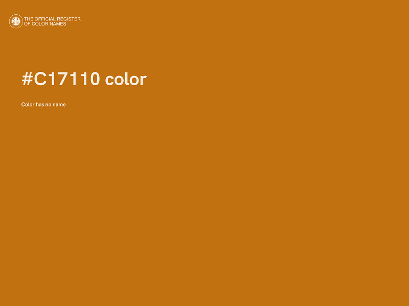 #C17110 color image