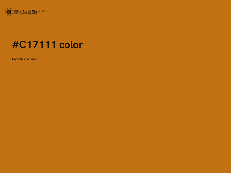 #C17111 color image