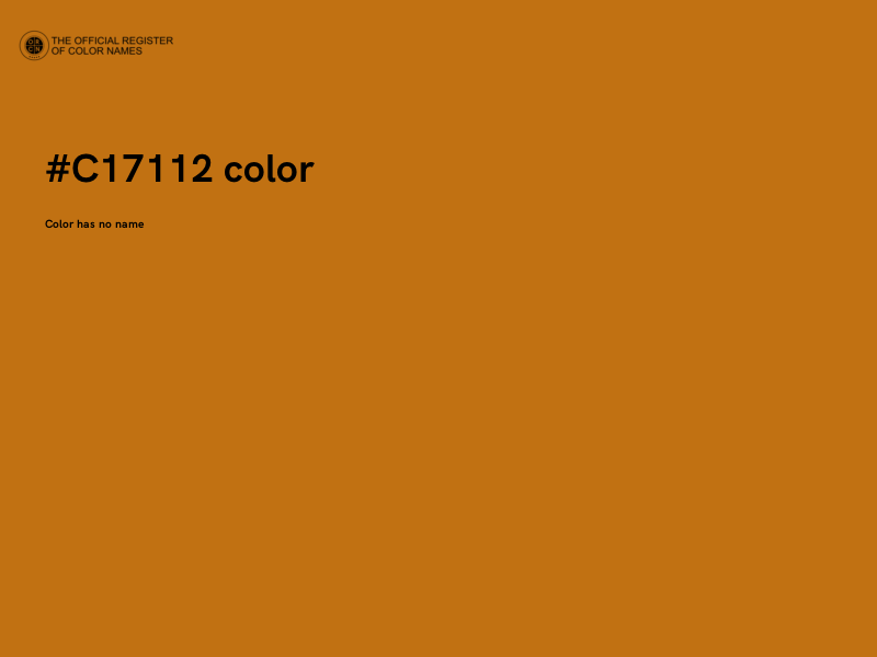 #C17112 color image