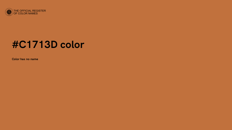 #C1713D color image