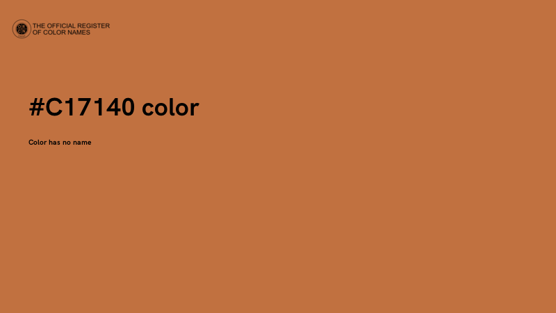 #C17140 color image