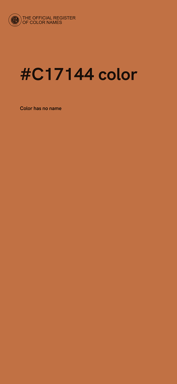 #C17144 color image