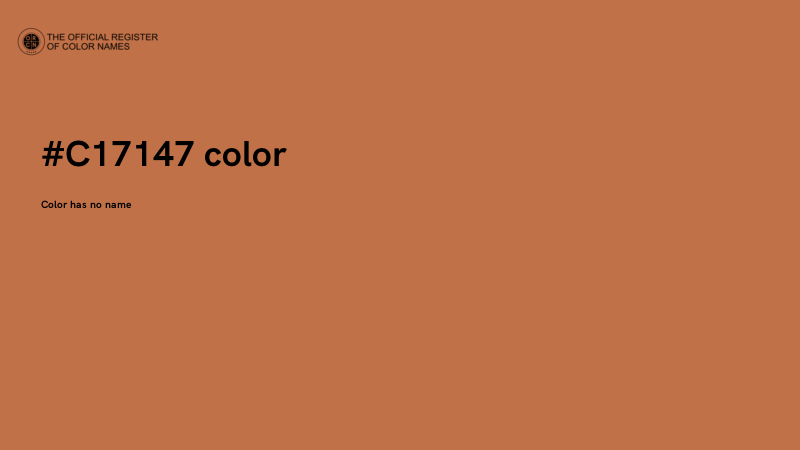 #C17147 color image