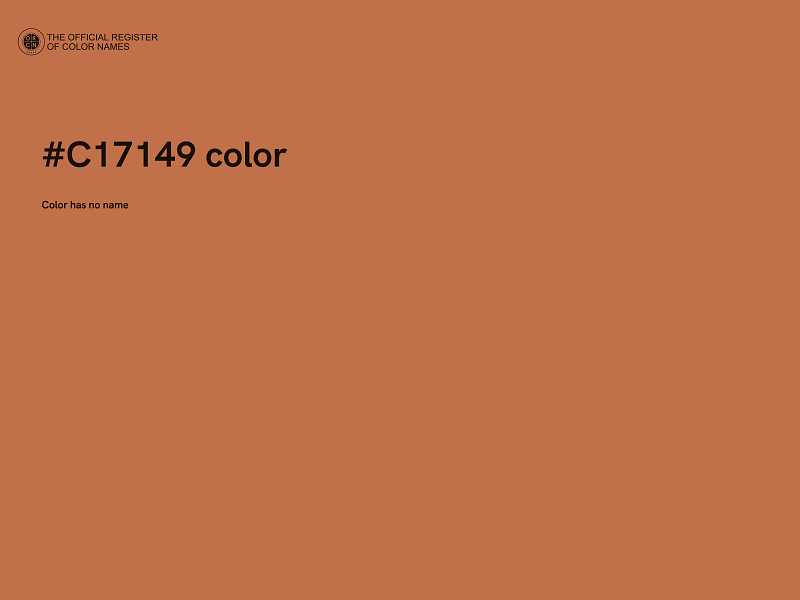 #C17149 color image