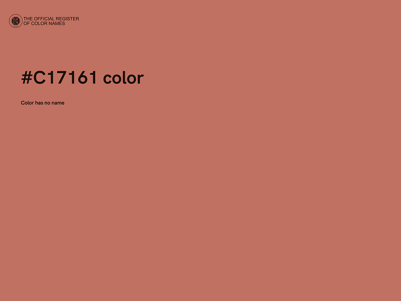 #C17161 color image