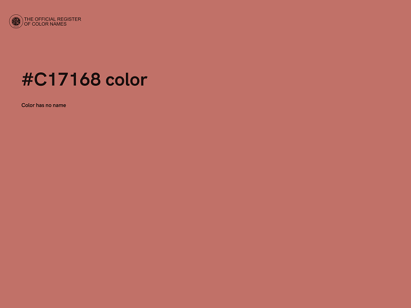 #C17168 color image