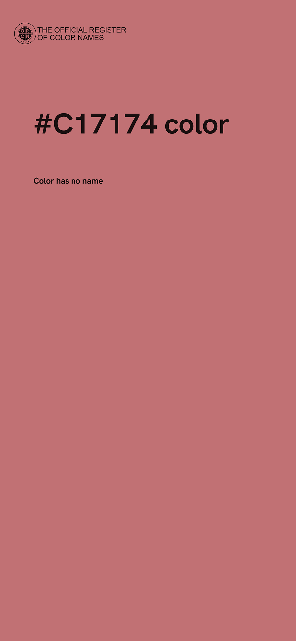 #C17174 color image