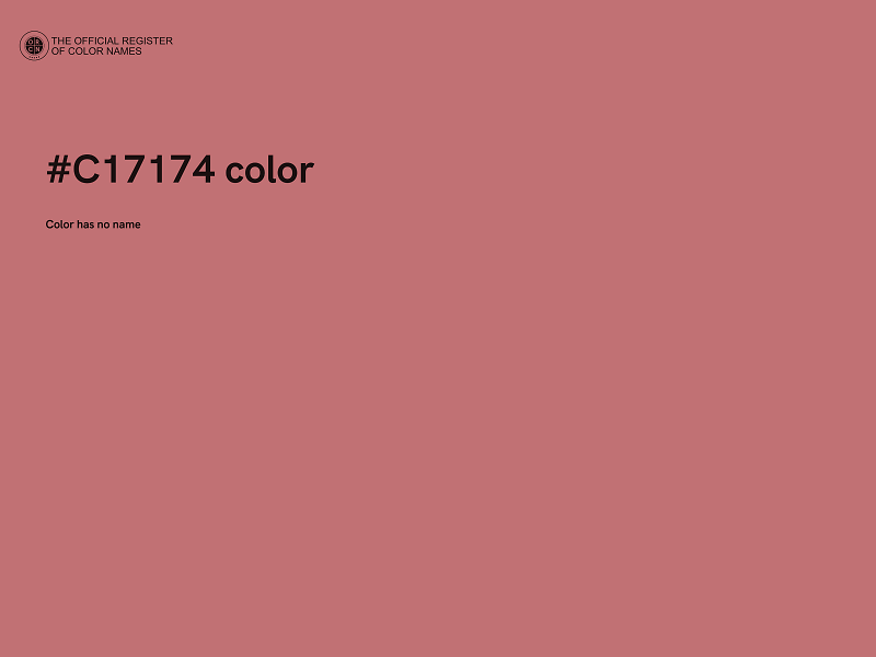 #C17174 color image