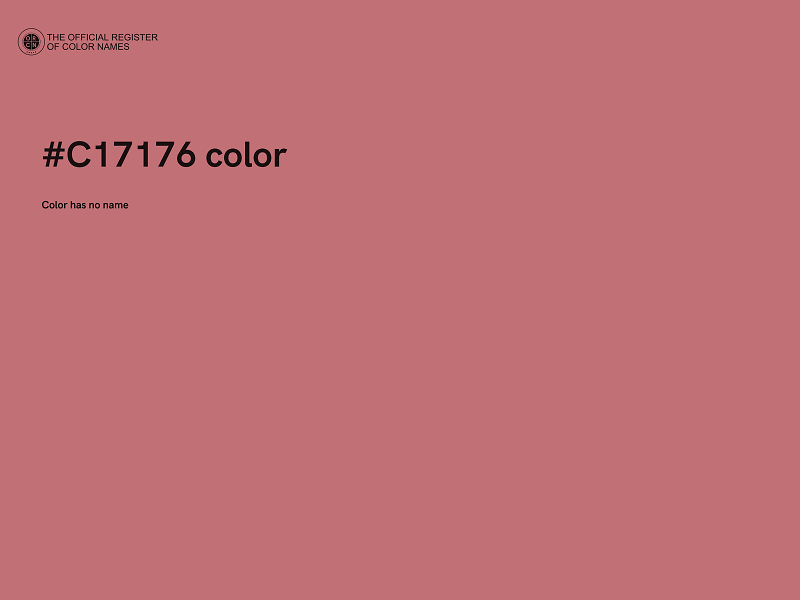 #C17176 color image