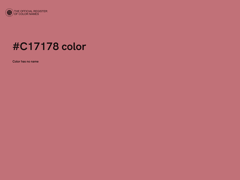 #C17178 color image