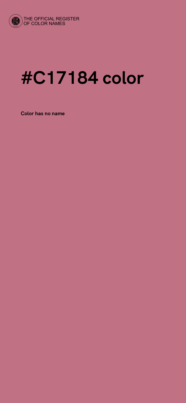#C17184 color image