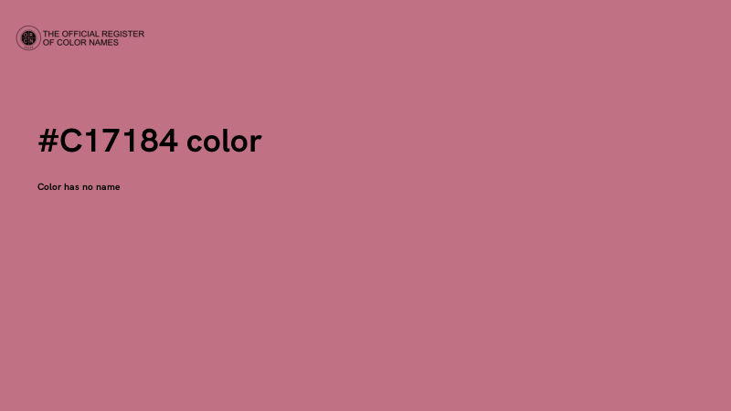 #C17184 color image
