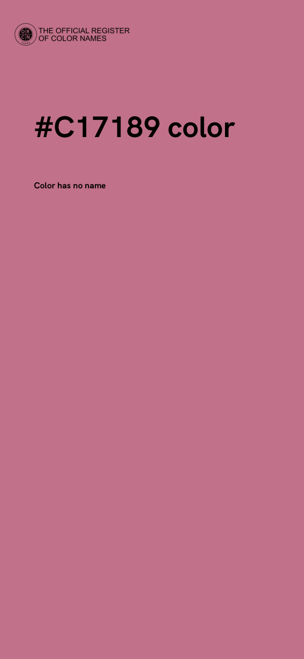 #C17189 color image