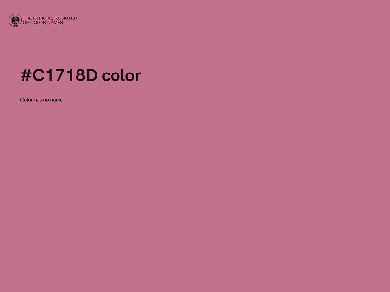 #C1718D color image