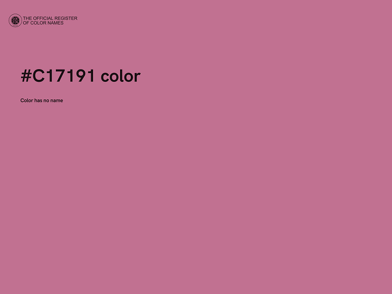 #C17191 color image