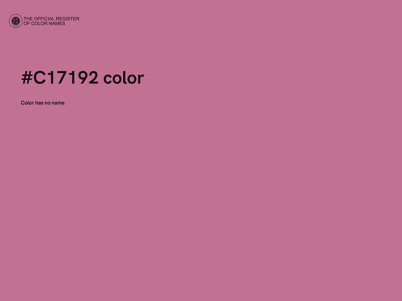 #C17192 color image