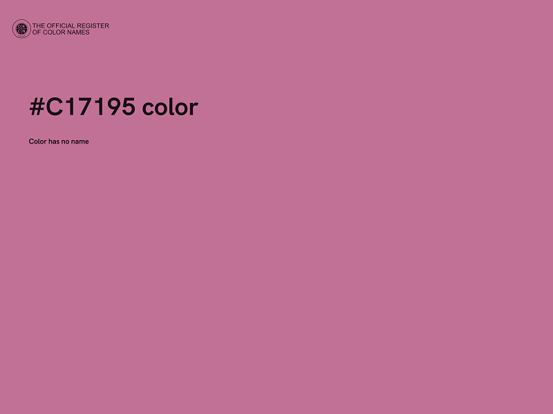 #C17195 color image