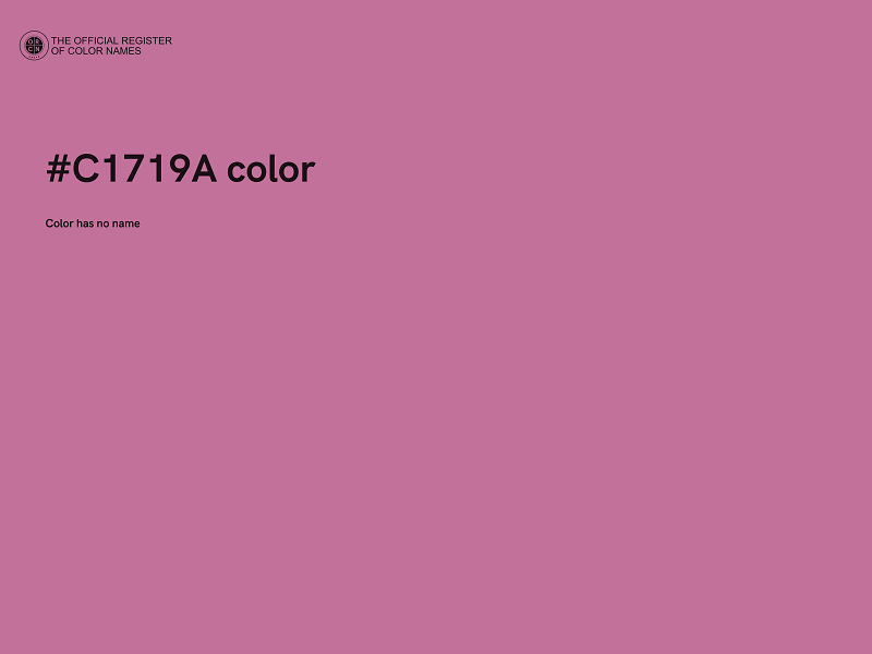 #C1719A color image
