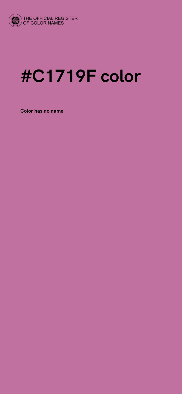 #C1719F color image