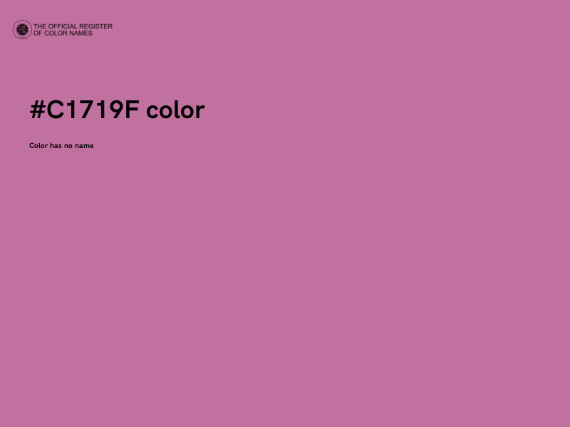 #C1719F color image